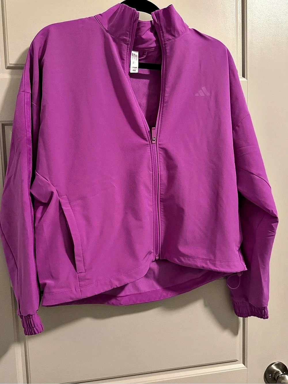 adidas Women's Purple Track Jacket Size Medium Like New